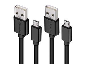 Micro USB Cable 10Ft 2Pack Extra Long Fast Charger Cord for Galaxy S7 EdgeHigh Speed Durable Charging Cable for Android PhoneSamsung J7 S6 S5 S4 Note 5 4LGPS4CameraBlack