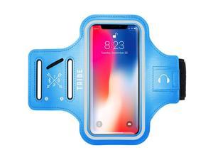 Running Phone Holder Armband. iPhone & Galaxy Cell Phone Sports Arm Bands for Women, Men, Runners, Jogging, Walking, Exercise & Gym Workout. Fits All Smartphones. Adjustable Strap, CC/Key Pocket