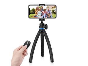Phone Tripod 12 Inch Flexible Cell Phone Tripod Stand Holder with Wireless Remote Shutter Universal Phone Mount Compatible with iPhoneAndroidDSLRGoPro Camera Phone Tripod 12 Inch Flexible Cell Phone Tripod Stand Holder with Wireless Remote Shutter Universal Phone Mount Compatible with iPhoneAndroidDSLRGoPro Camera
