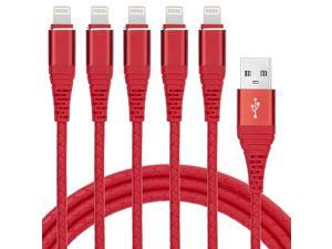 iPhone Charger 6ft Lightning Cable 6 foot 5pack iPhone Cable 6ft iphone Cord 6 feet Compatible with iPhone X88 Plus77 Plus66s Plus5s5Red iPhone Charger 6ft Lightning Cable 6 foot 5pack iPhone Cable 6ft iphone Cord 6 feet Compatible with iPhone X88 Plus77 Plus66s Plus5s5Red