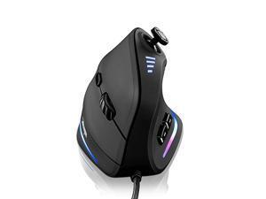 Mouse with 5 D Rocker TRELC Ergonomic Mouse with 10000 DPI11 Programmable Buttons RGB Vertical Mice Wired for PCLaptopESportsGamer Black Mouse with 5 D Rocker TRELC Ergonomic Mouse with 10000 DPI11 Programmable Buttons RGB Vertical Mice Wired for PCLaptopESportsGamer Black