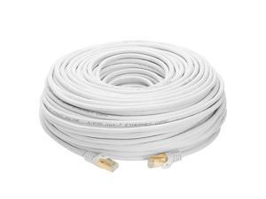 S/FTP CAT 7 Gold Plated Shielded Ethernet RJ45 Copper Cable 10 Gigabit Ethernet Network Patch Cord Cat7 (100ft, White) S/FTP CAT 7 Gold Plated Shielded Ethernet RJ45 Copper Cable 10 Gigabit Ethernet Network Patch Cord Cat7 (100ft, White)