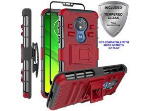 Moto G7 Power CaseMoto G7 Supra Case Military Grade Protection with Tempered Glass Screen Protector Holster Belt Clip Amor Case for Motorola Moto G7 PowerSupra Red Moto G7 Power CaseMoto G7 Supra Case Military Grade Protection with Tempered Glass Screen Protector Holster Belt Clip Amor Case for Motorola Moto G7 PowerSupra Red