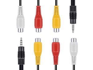 35mm to RCA Audio Extension Cable 35mm Male to 3RCA Female Stereo Audio Cable for SmartphonesMP3 TabletsSpeakersHome Theater 35 to 3RCA 28cm11inch2 Pack 35mm to RCA Audio Extension Cable 35mm Male to 3RCA Female Stereo Audio Cable for SmartphonesMP3 TabletsSpeakersHome Theater 35 to 3RCA 28cm11inch2 Pack