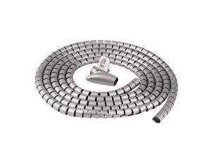 Cable Organizer Coiled Tube Sleeve Cable Cable Management Sleeve Silver Length1181inches Diameter062inches