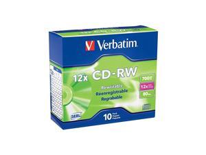 CDRW 700MB 2X12X Rewritable Media Disc 10 Pack Slim Case Silver 95156 CDRW 700MB 2X12X Rewritable Media Disc 10 Pack Slim Case Silver 95156