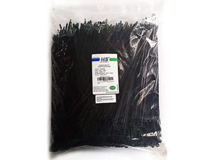 UV Protected 1000 Pack Zip Ties 12 Inch Self Locking Plastic Ties 12 Inch Black Nylon Cable Ties 50 LBSOutdoor Indoor Purpose