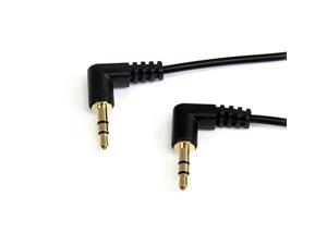 com 1 ft 03 m Right Angle 35 mm Audio Cable 35mm Slim Audio Cable Right Angle MaleMale Aux Cable MU1MMS2RA
