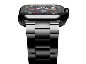 Compatible with Apple Watch Band 44mm 42mm Upgraded Version Solid Stainless Steel Band Business Replacement iWatch Strap for Apple Watch Series 654321SE Jet Black Compatible with Apple Watch Band 44mm 42mm Upgraded Version Solid Stainless Steel Band Business Replacement iWatch Strap for Apple Watch Series 654321SE Jet Black