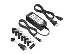 45W Universal AC Power Adapter DC 5V 6V 75V 9V 12V 135V 15V for Household Electronics Routers CCTV IP Cameras Speaker USB Hub Tablet LED Strips Multi Voltage Charger Supply Cord 1a 3a