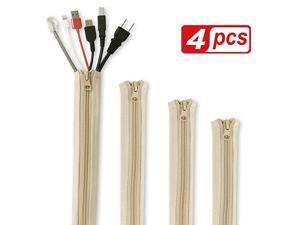 Cable Management Sleeve Organizer 19 Inch Home and Office Zipup Cable Sleeve Wire Organizer Flexible Cord Concealer Wrap Electrical Cord Covers for TVComputerDesk 4 Pieces Beige Cable Management Sleeve Organizer 19 Inch Home and Office Zipup Cable Sleeve Wire Organizer Flexible Cord Concealer Wrap Electrical Cord Covers for TVComputerDesk 4 Pieces Beige