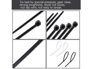 Zip Ties Nylon Self Locking Heavy Duty Wire Ties 8 inch 100 Pieces Black Zip Ties Nylon Self Locking Heavy Duty Wire Ties 8 inch 100 Pieces Black