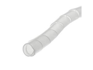 38 Spiral Cable Wrap Polyethylene Expandable Abrasion Protector Wire Sleeve 100 Feet Clear 38 Spiral Cable Wrap Polyethylene Expandable Abrasion Protector Wire Sleeve 100 Feet Clear