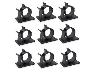 50 Pcs Black Clips  Self Adhesive Backed Nylon Wire Adjustable Cable Clips Adhesive Cable Management Drop Wire Holder(50pcs-b)