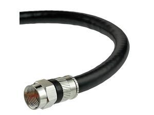 Coaxial Cable 15 Feet with FMale Connectors Ultra Series TriShielded UL CL2 inWall Rated RG6 Digital AudioVideo Includes Removable EZ Grip Caps Part CJ156BFN1