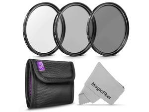 49MM  Professional Photography Filter Kit UV CPL Polarizer Neutral Density ND4 for Camera Lens with 49MM Filter Thread + Filter Pouch