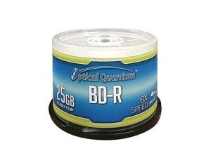 OQBDR06LT50 6X 25GB BDR Single Layer BluRay Recordable Blank Media Logo Top 50Disc Spindle OQBDR06LT50 6X 25GB BDR Single Layer BluRay Recordable Blank Media Logo Top 50Disc Spindle