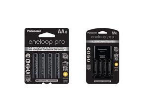 Panasonic pro AA High Capacity Ni-MH Pre-Charged Rechargeable Batteries,8 Pack & Advanced Individual Cell Battery Charger Pack with 4 AA pro High Capacity Ni-MH Rechargeable Batteries Panasonic pro AA High Capacity Ni-MH Pre-Charged Rechargeable Batteries,8 Pack & Advanced Individual Cell Battery Charger Pack with 4 AA pro High Capacity Ni-MH Rechargeable Batteries