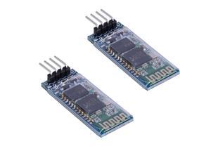 2pcs HC06 RS232 4 Pin Wireless Bluetooth Serial RF Transceiver Module BiDirectional Serial Channel Slave Mode for Arduino