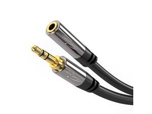 6 feet 35mm Male to 35mm Female Stereo Audio Extension Cable Pro Series