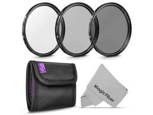 77MM  Professional Photography Filter Kit UV CPL Polarizer Neutral Density ND4 for Camera Lens with 77MM Filter Thread + Filter Pouch