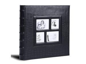 Photo Album for 600 4x6 Photos Leather Cover Extra Large Capacity for Family Wedding Anniversary Baby Vacation Black Photo Album for 600 4x6 Photos Leather Cover Extra Large Capacity for Family Wedding Anniversary Baby Vacation Black