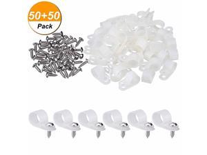 50 Pack RType Cable Clip Wire Clamp Nylon Screw Mounting Cord Fastener Clips with 50 Pack Screws for Wire Management 12 Inch 50 Pack RType Cable Clip Wire Clamp Nylon Screw Mounting Cord Fastener Clips with 50 Pack Screws for Wire Management 12 Inch