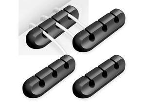 4 Packs Cable Clips Adhesive Desk Cable Management Cord Organizer Wire Holders Suitable for Home and Office Power Cords Charging Cables Mouse Cable etc 3333 Combination 4 Packs Cable Clips Adhesive Desk Cable Management Cord Organizer Wire Holders Suitable for Home and Office Power Cords Charging Cables Mouse Cable etc 3333 Combination