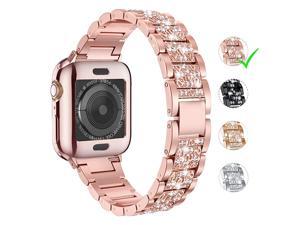 for Apple Watch Band 38mm 40mm 42mm 44mm Series 5 Series 4 3 2 1 with Case Bling Replacement Bracelet iWatch Band Diamond Rhinestone Stainless Steel Metal Wristband Strap for Apple Watch Band 38mm 40mm 42mm 44mm Series 5 Series 4 3 2 1 with Case Bling Replacement Bracelet iWatch Band Diamond Rhinestone Stainless Steel Metal Wristband Strap