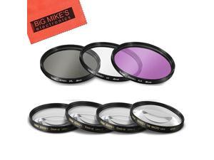 7PC Filter Set for Canon EF 50mm f18 STM Lens Includes 3 PC Filter Kit UVCPLFLD and 4PC Close Up Filter Set +1+2+4+10