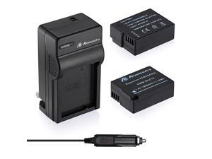 2 Pack Battery and Charger Compatible with Panasonic DMWBLC12 DMWBLC12E DMWBLC12PP and Panasonic Lumix DMCG85 DMCFZ200 DMCFZ1000 DMCG5 DMCG6 DMCG7 DMCGH2 DMCGX8