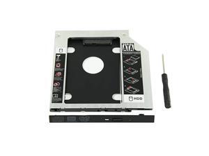 Silver Nimitz 2nd HDD SSD Hard Drive Caddy for HP Pavilion 15-AU Series with Bezel//Bracket