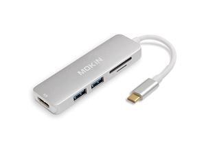 USB C Hub HDMI Adapter for MacBook Pro 201920182017 5 in 1 Dongle USBC to HDMI SdTF Card Reader and 2 Ports USB 30 Silver USB C Hub HDMI Adapter for MacBook Pro 201920182017 5 in 1 Dongle USBC to HDMI SdTF Card Reader and 2 Ports USB 30 Silver