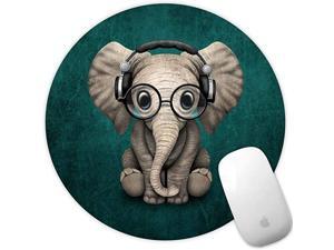Mouse Pad Green Pattern Headset Music Elephant Mousepad NonSlip Rubber Gaming Mouse Pad Round Mouse Pads for Computers Laptop Mouse Pad Green Pattern Headset Music Elephant Mousepad NonSlip Rubber Gaming Mouse Pad Round Mouse Pads for Computers Laptop