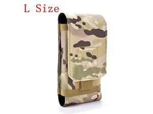 MOLLE Smartphone Holster Universal Army Mobile Phone Belt Pouch EDC Security Pack Carry Accessory Kit Blowout Pouch Belt Loops Waist Bag Case for iPhone 66s 6plus Samsung Galaxy S7 S6 Edge