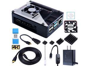 Case for Raspberry Pi 4 Model B Acrylic Case with Fan 4PCS Heatsinks 5V 3A USBC Power Supply USB Card Reader 6 Feet Micro HDMI Cable 78 inch Micro HDMI to HDMI Adapter Cable 4K Ultra HD Case for Raspberry Pi 4 Model B Acrylic Case with Fan 4PCS Heatsinks 5V 3A USBC Power Supply USB Card Reader 6 Feet Micro HDMI Cable 78 inch Micro HDMI to HDMI Adapter Cable 4K Ultra HD