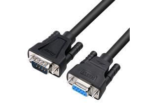 6ft RS232 Serial Cable Extension Male to Female 9 Pin Straight Through 6ft RS232 Serial Cable Extension Male to Female 9 Pin Straight Through