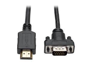 HDMI to VGA Active Adapter Converter Cable Low Profile HD15 MM 1080p 3ft P566003VGA HDMI to VGA Active Adapter Converter Cable Low Profile HD15 MM 1080p 3ft P566003VGA