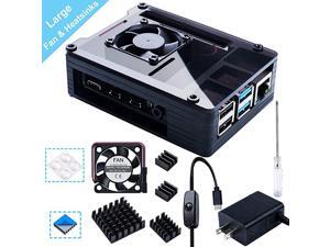 Compatible with Raspberry Pi 4 Case Acrylic Case with 35 x 35 mm Cooling Fan 4PCS Heatsinks 5V 3A USBC Power Supply for Raspberry Pi 4 Model B Upgrade Large Fan and Large Heat Sinks Compatible with Raspberry Pi 4 Case Acrylic Case with 35 x 35 mm Cooling Fan 4PCS Heatsinks 5V 3A USBC Power Supply for Raspberry Pi 4 Model B Upgrade Large Fan and Large Heat Sinks