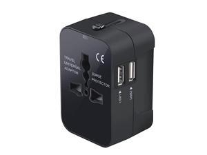 Adapter Worldwide All in One Universal Adaptor Wall AC Power Plug Adapter Wall Charger with Dual USB Charging Ports for USA EU UK AUS Cell Phone Laptop Adapter Worldwide All in One Universal Adaptor Wall AC Power Plug Adapter Wall Charger with Dual USB Charging Ports for USA EU UK AUS Cell Phone Laptop