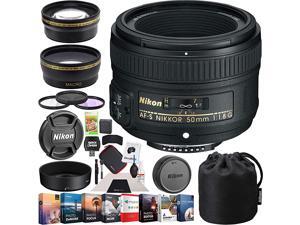 50mm f18G AFS FX NIKKOR Lens Digital SLR Cameras Bundle with Photo and Video Professional Editing Suite Cleaning Kit for DSLR Cameras 58mm Filter Kit and Accessories 8 Items 50mm f18G AFS FX NIKKOR Lens Digital SLR Cameras Bundle with Photo and Video Professional Editing Suite Cleaning Kit for DSLR Cameras 58mm Filter Kit and Accessories 8 Items