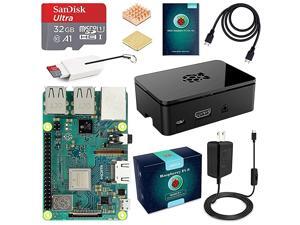 Raspberry Pi 3 B+ Complete Starter Kit with Model B Plus Motherboard 32GB Micro SD Card NOOBS 5V 3A OnOff Power Supply Premium Black Case HDMI Cable SD Card Reader with USB AampUSB C Heatsink Raspberry Pi 3 B+ Complete Starter Kit with Model B Plus Motherboard 32GB Micro SD Card NOOBS 5V 3A OnOff Power Supply Premium Black Case HDMI Cable SD Card Reader with USB AampUSB C Heatsink
