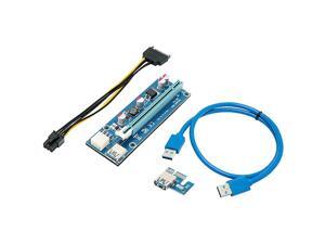 Card Riser Card PCIe PCI Express 16x to 1x Riser Adapter USB 30 Extension Cable 60cm 6 pin PCIE to SATA Power Cable GPU Riser Adapter Ethereum Riser Card Card Riser Card PCIe PCI Express 16x to 1x Riser Adapter USB 30 Extension Cable 60cm 6 pin PCIE to SATA Power Cable GPU Riser Adapter Ethereum Riser Card