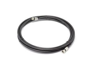 Feet Black Solid Copper Coax Cable RG6 Coaxial Cable with Connectors F81 RF Digital Coax for AudioVideo Cable TV Antenna Internet Satellite