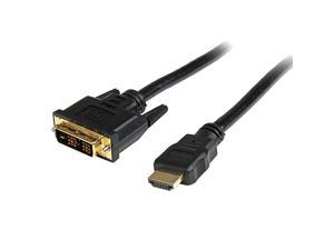 com 3 ft HDMI to DVID Cable HDMI to DVI Adapter Converter Cable 1x DVID Male 1x HDMI Male Black 3 feet HDDVIMM3
