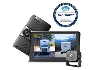 Backup & Front Camera with 7'' Monitor,Dash Camera Front and Rear View Cam DVR with 1080P,Advanced Recording Function,IP69 Waterproof,Night Vision for RV/Pickup/Truck/Trailer/Bus Backup & Front Camera with 7'' Monitor,Dash Camera Front and Rear View Cam DVR with 1080P,Advanced Recording Function,IP69 Waterproof,Night Vision for RV/Pickup/Truck/Trailer/Bus