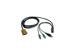 P778010 USBPS2 Combo Cable for Select KVM 10 FeetBlack