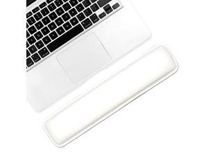 PU Leather Keyboard Mouse Wrist Rest Pad Soft Cushion Foam Wrist Support for MacBook AirPro iMac Keyboard Surface Book Most of Computer Laptop 1456x327 inches White