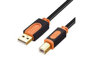 Printer Cable 25 ft  USB Printer Cable 25 Foot USB 20 Type A Male to Type B Male Printer Scanner Cable for HP Canon Lexmark Epson Dell Xerox Samsung etc