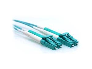 2m LCLC 40100GB Duplex 50125 Multimode OM4 Fiber Patch Cable Aqua 2m LCLC 40100GB Duplex 50125 Multimode OM4 Fiber Patch Cable Aqua